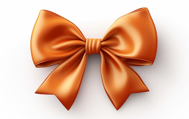 Silk Orange Bow