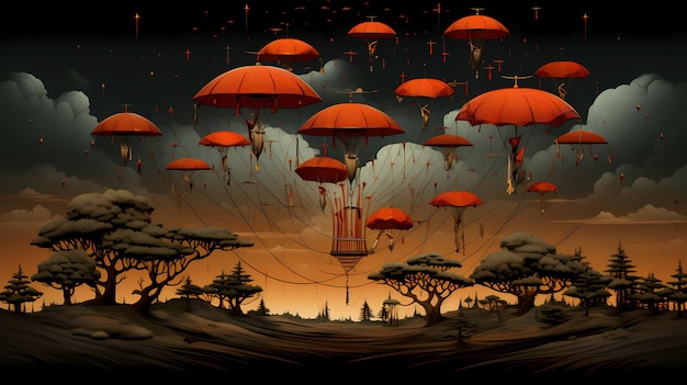 Silken Skies An Animated Tale of the Ancient Chinese Umbrellalike Parachute