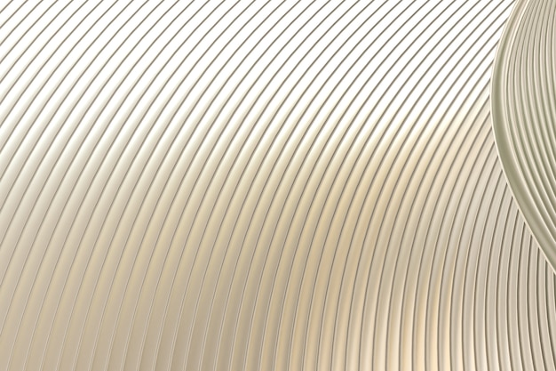 シルバー抽象的な壁の波のアーキテクチャ抽象的な背景3dレンダリング、プレゼンテーション用のシルバーの背景