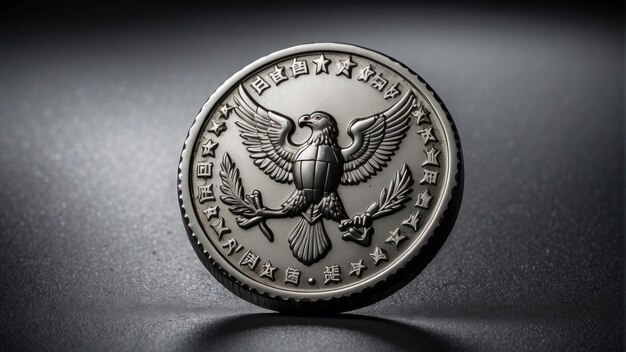 Silver American Eagle Coin with Stars