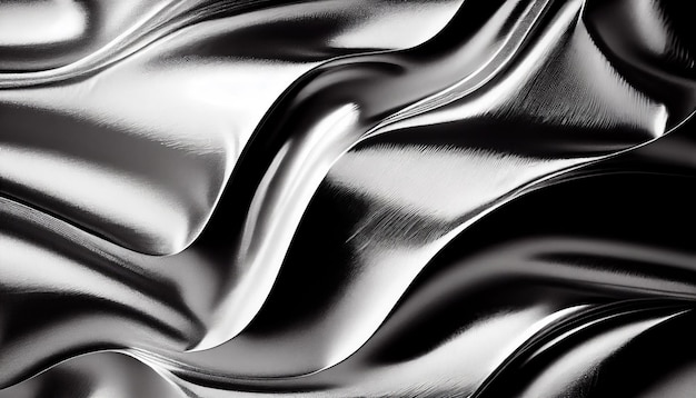 Silver background foil Silver texture with Generative AI Technology