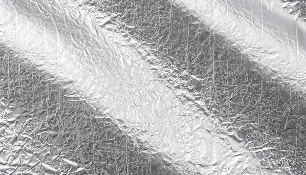 Silver background metallic texture wrapping foil paper