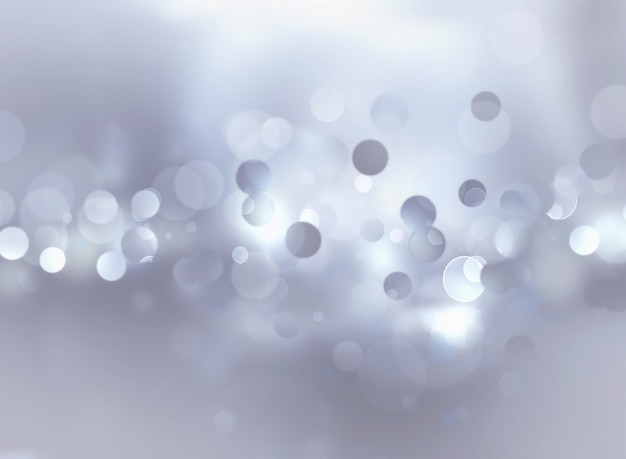 Silver blur abstract background with bokeh effect