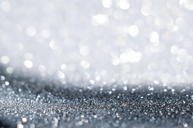 silver bokeh light elegance
