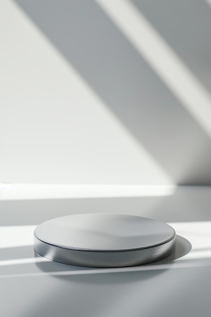 A silver bowl sits on a white background