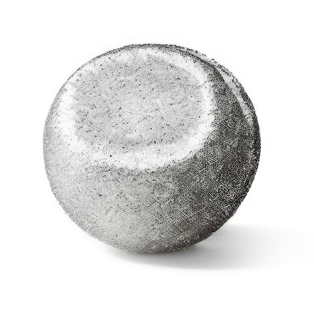 Photo silver candy sweet sugar in white background