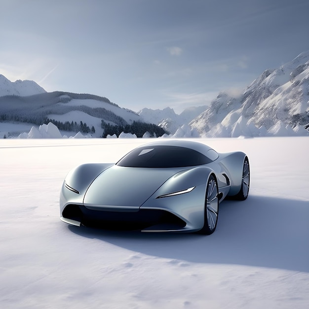 A silver car with the word aston martin on the front.