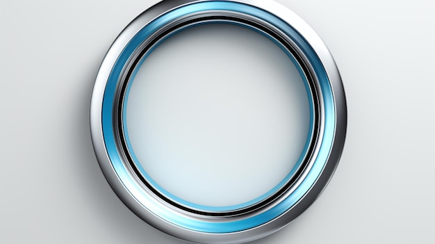 Silver circle for advertise on white background