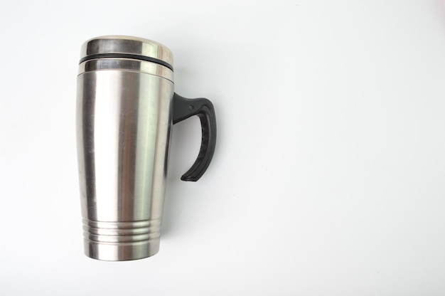 Photo silver cup isolated on a white background