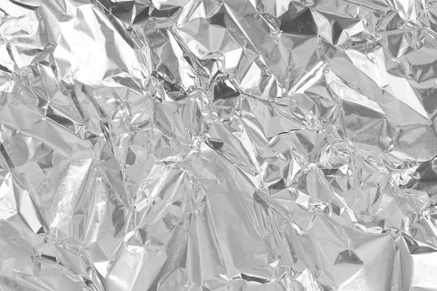 Silver foil leaf shiny texture grey wrapping paper for background