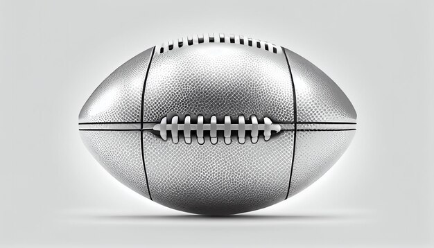 Photo silver football ball in solid white background photo