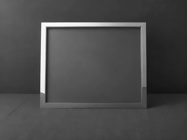 Photo silver frame isolated