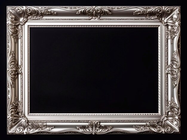 Photo silver frame mockup