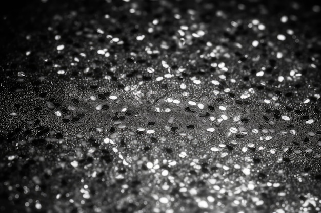 Silver glitter background texture generative AI