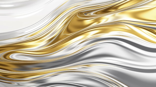 A silver and gold fabric with a white background.