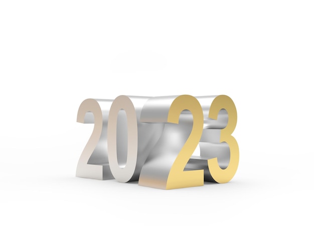 Silver and golden new year number