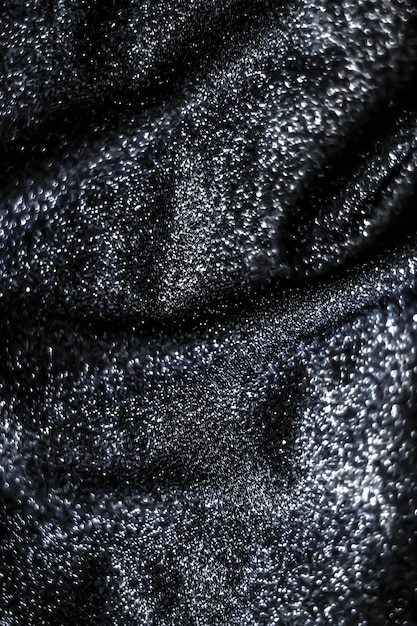 Фото Серебряный праздник сверкающий блеск абстрактный фон роскошный блестящий тканевый материал для гламурного дизайна и праздничного приглашения