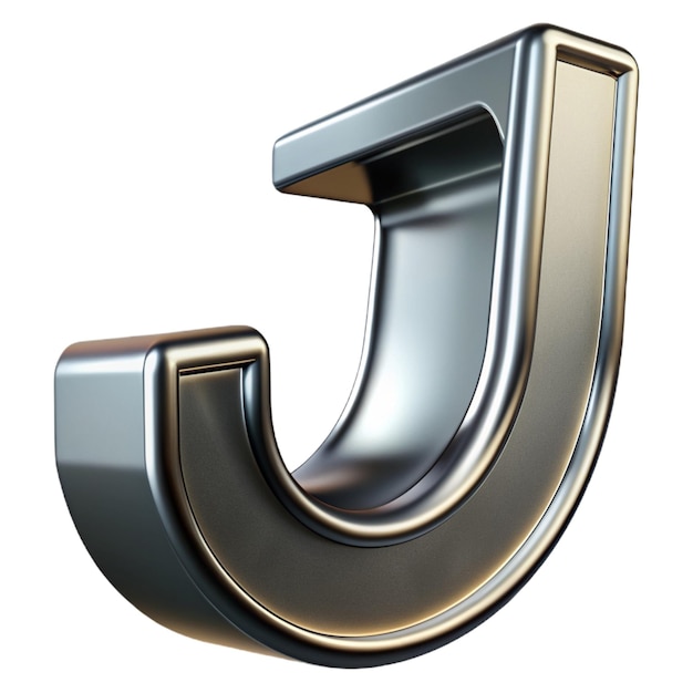 Photo silver letter j