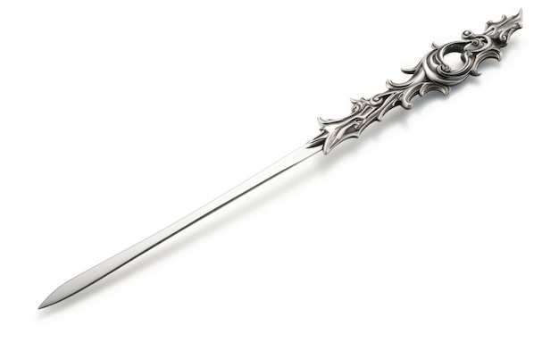 Silver Letter Opener with Sculpted Handle