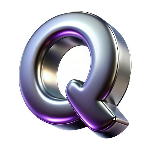 Photo silver letter q