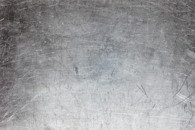 Серебряная металлическая текстура гранж-фон из стали или алюминия