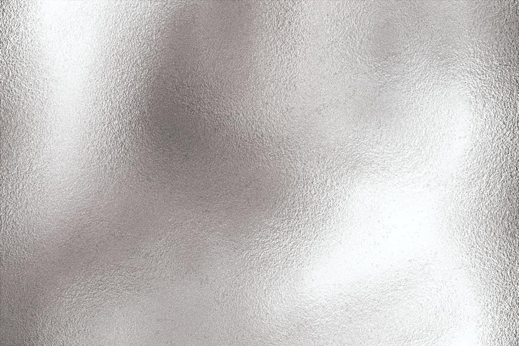 Photo silver metallic wall gray metal texture background with light reflection abstract texture background