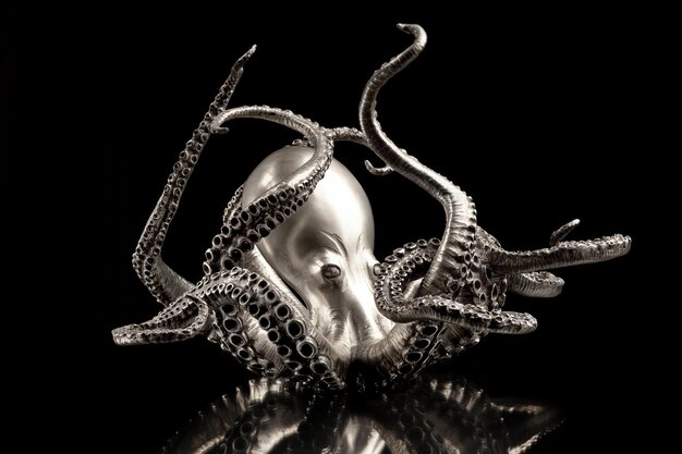 Photo silver octopus