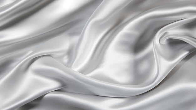 Silver Satin Closeup Uhd Image With Photorealistic Details