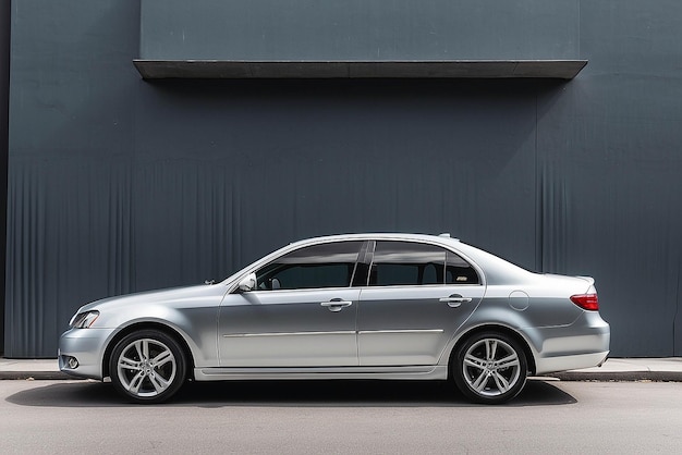 Photo silver sedan car