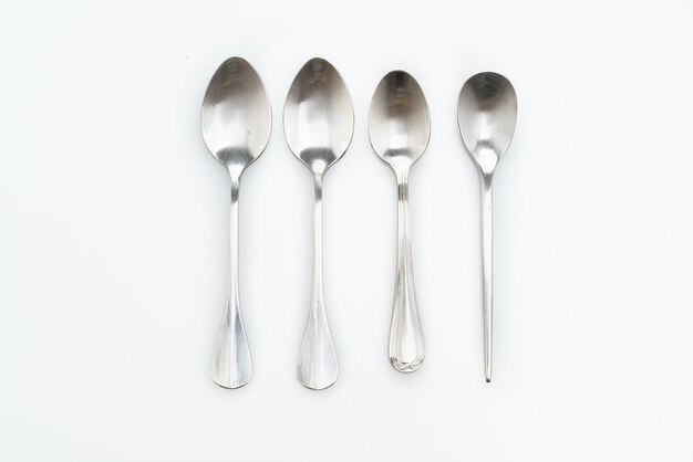 silver spoon isolated