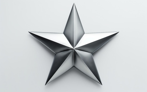 Photo silver star illustration background