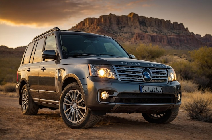 Photo a silver suv with a license plate that says g lg