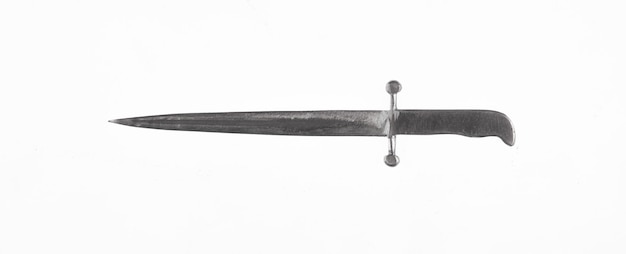 silver sword isolated on white background