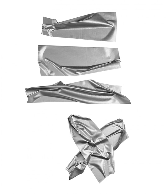 Silver tape selection isolated