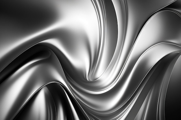 Серебряная текстура абстрактный жидкий узор фона