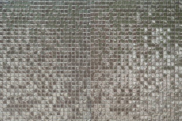 Silver tile wall background