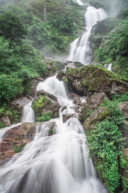 Silver waterfall in Vietnam