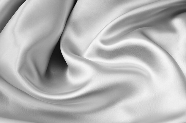 Silver wavy silk background texture