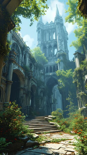 Silvermoon elven city landscape by World of Warcraft