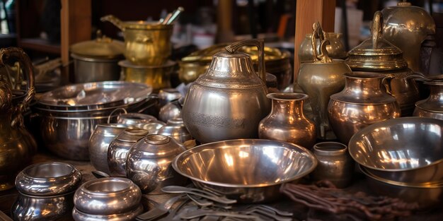 Silverware Used in everyday life in the old days For storing household appliances