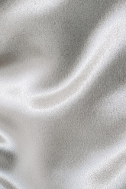 Silvery smooth silk texture of beauty silk