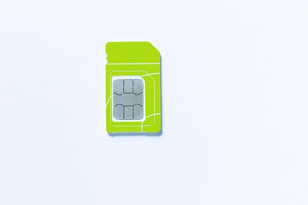 Sim card on a white background,Smartphone with simcard. Vector illustration isolated on white