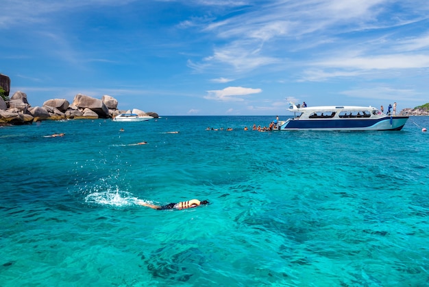 Similan-eilanden, provincie Phang Nga Prachtige zee in het zuiden van Thailand,