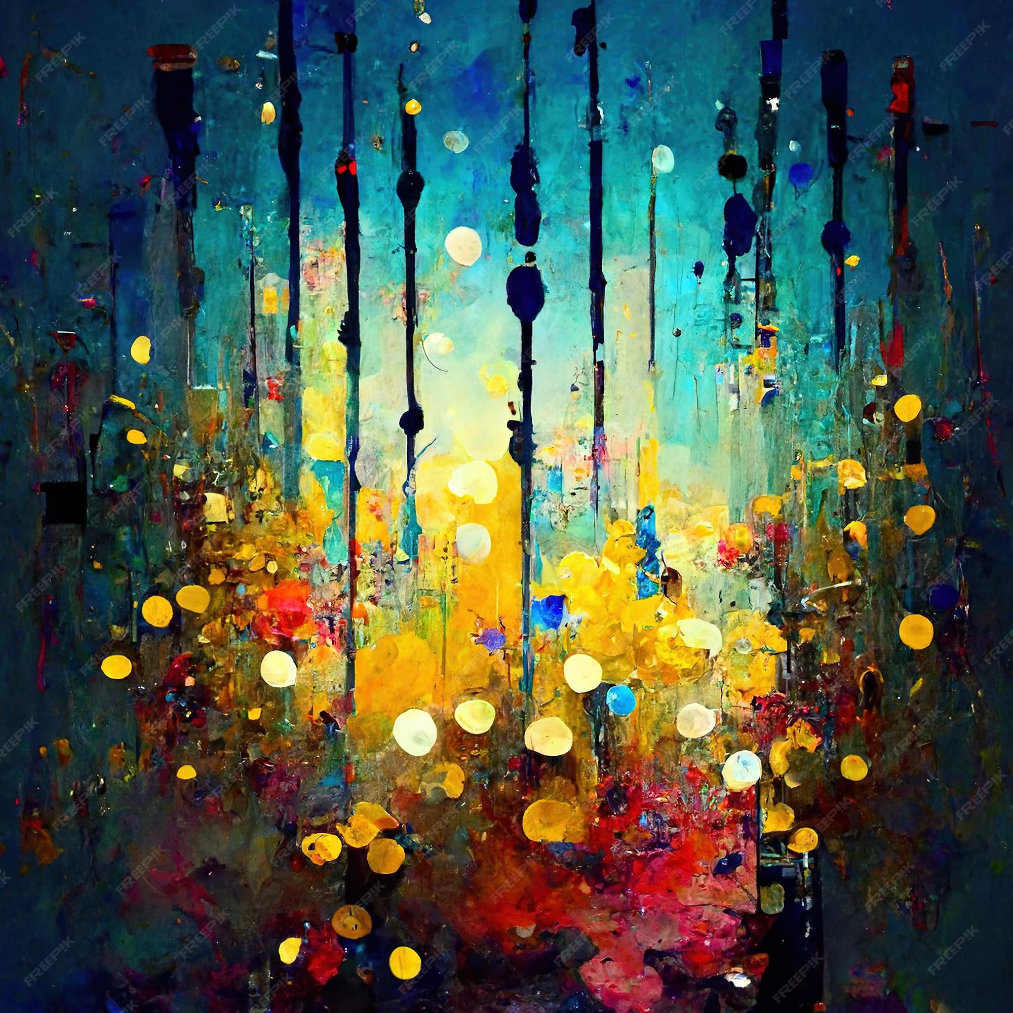 Premium Photo Similar to handdrawn oil painting abstract art