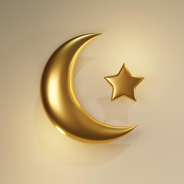 Photo simple 3d render for celebration ramadan kareem holiday in arabic country square banner flyer layout