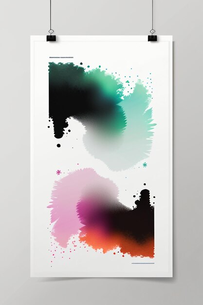 Simple abstract art colorful creative think banner wallpaper background illustration beautiful