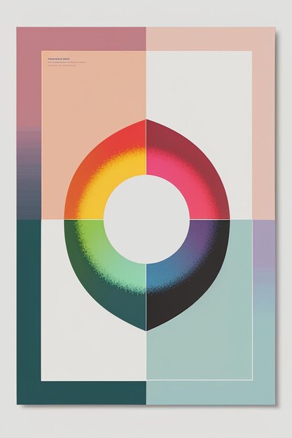 Simple abstract art colorful creative think banner wallpaper background illustration beautiful