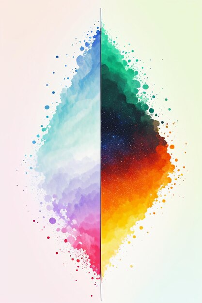 Foto semplice arte astratta colorata creativa pensa banner sfondo illustrazione bellissima