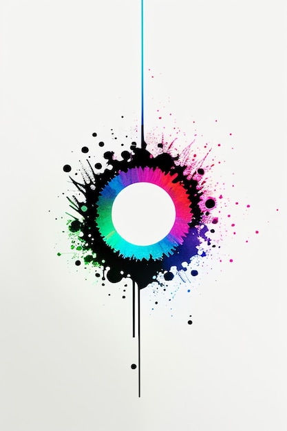 Simple abstract art colorful creative think banner wallpaper background illustration beautiful