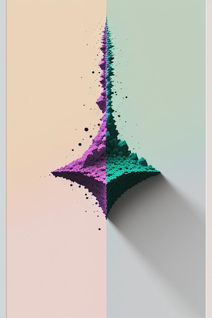 Simple abstract art colorful creative think banner wallpaper background illustration beautiful